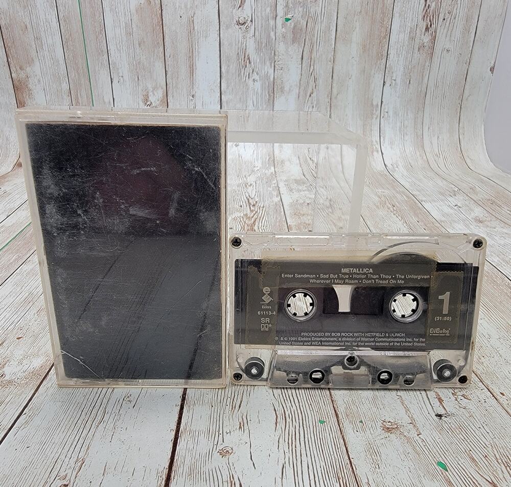 Metallica Vintage 1991 Tape Cassette Of MetallicaThe Black Album